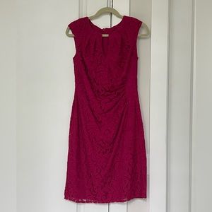 Adrianna Papell magenta cocktail dress